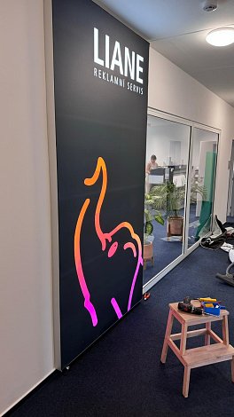 Textilrahmen mit Beleuchtung (bedruckte Stofffläche)