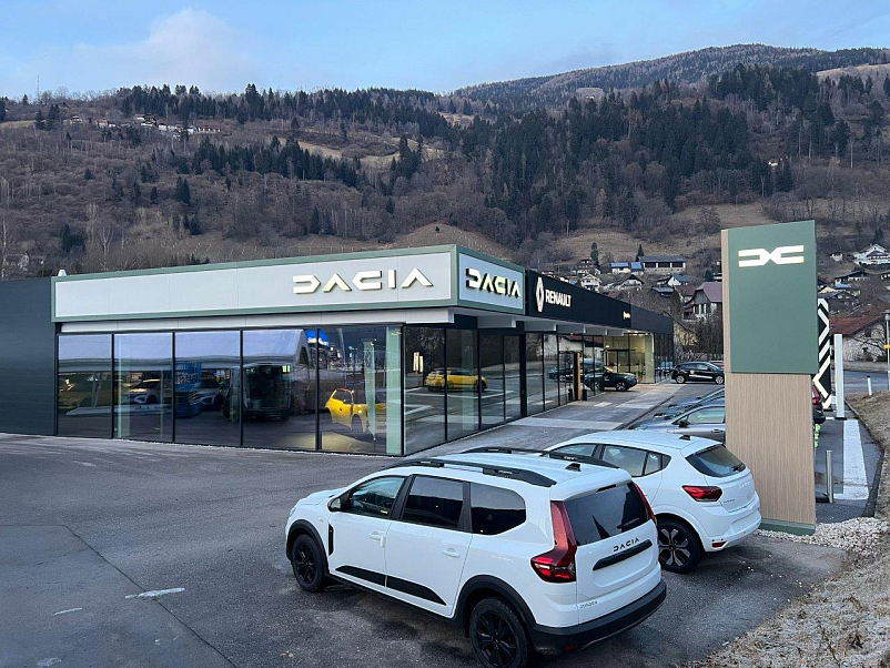 Značení autosalónů DACIA